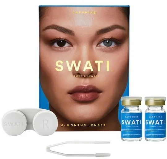 SWATI - Farbige Kontaktlinsen 6 Monate - Sapphire