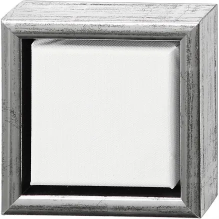 ArtistLine Canvas mit Rahmen, weiß, Tiefe 3 cm, Größe 14x14 cm, 360 g, 6