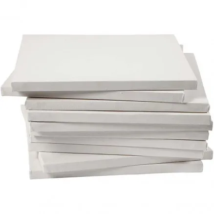 Leinwand, weiß, Tiefe 1,6 cm, Größe 30x30 cm, 280 g, 40 Stk / 1 Pkg.