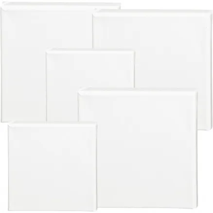 ArtistLine Leinwand, weiß, Größe 15x15+20x20 cm, T: 1,6 cm, 360 g, 40 Stk.