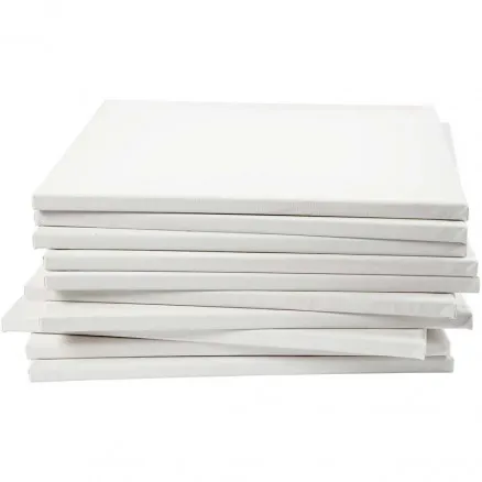 Malcanvas, weiß, Tiefe 1,6 cm, Größe 40x40 cm, 280 g, 40 Stk / 1 Pkg.