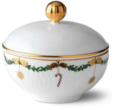 Royal Copenhagen Sternfløjt Weihnachts-Zuckerdose - 15 cl