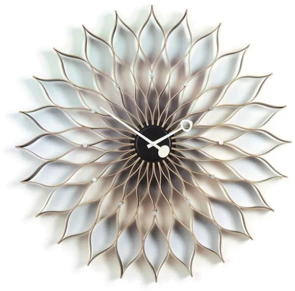 Vitra Sunflower Clock Uhr Birke/Schwarz