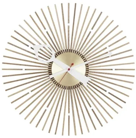 Vitra Popsicle Wanduhr Nussbaum